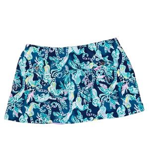 Lilly Pulitzer Madison Blue Lemur Skort Women’s Size XL